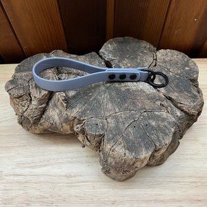 6" USA Made Biothane Keychain / Wristlet - 5/8" wide, waterproof, black hardware